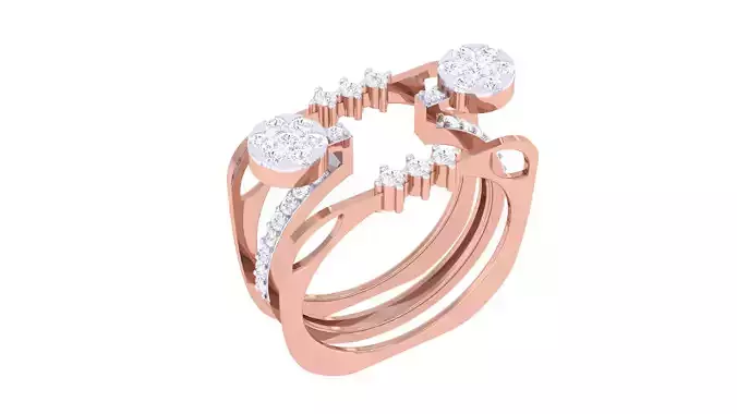 Women Ring 3dm STL OBJ FBX Renders Details