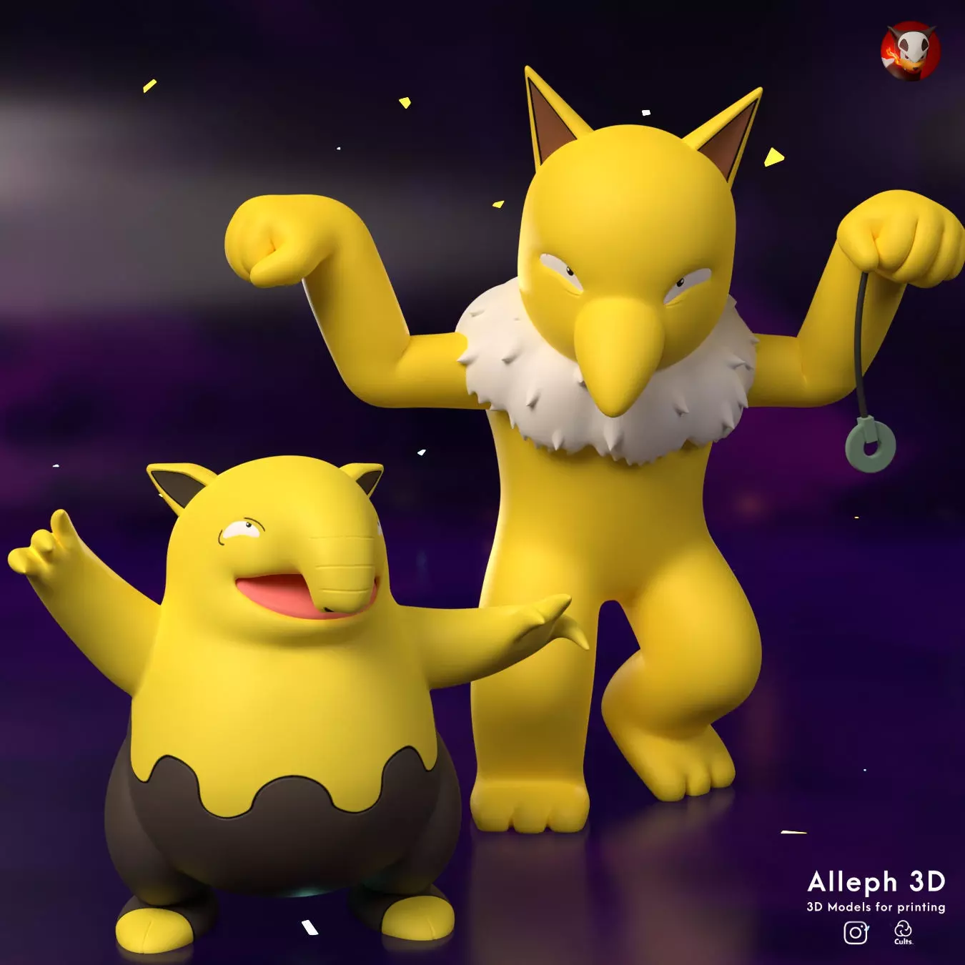 Pokemon drowzee evolution pack 3D print model