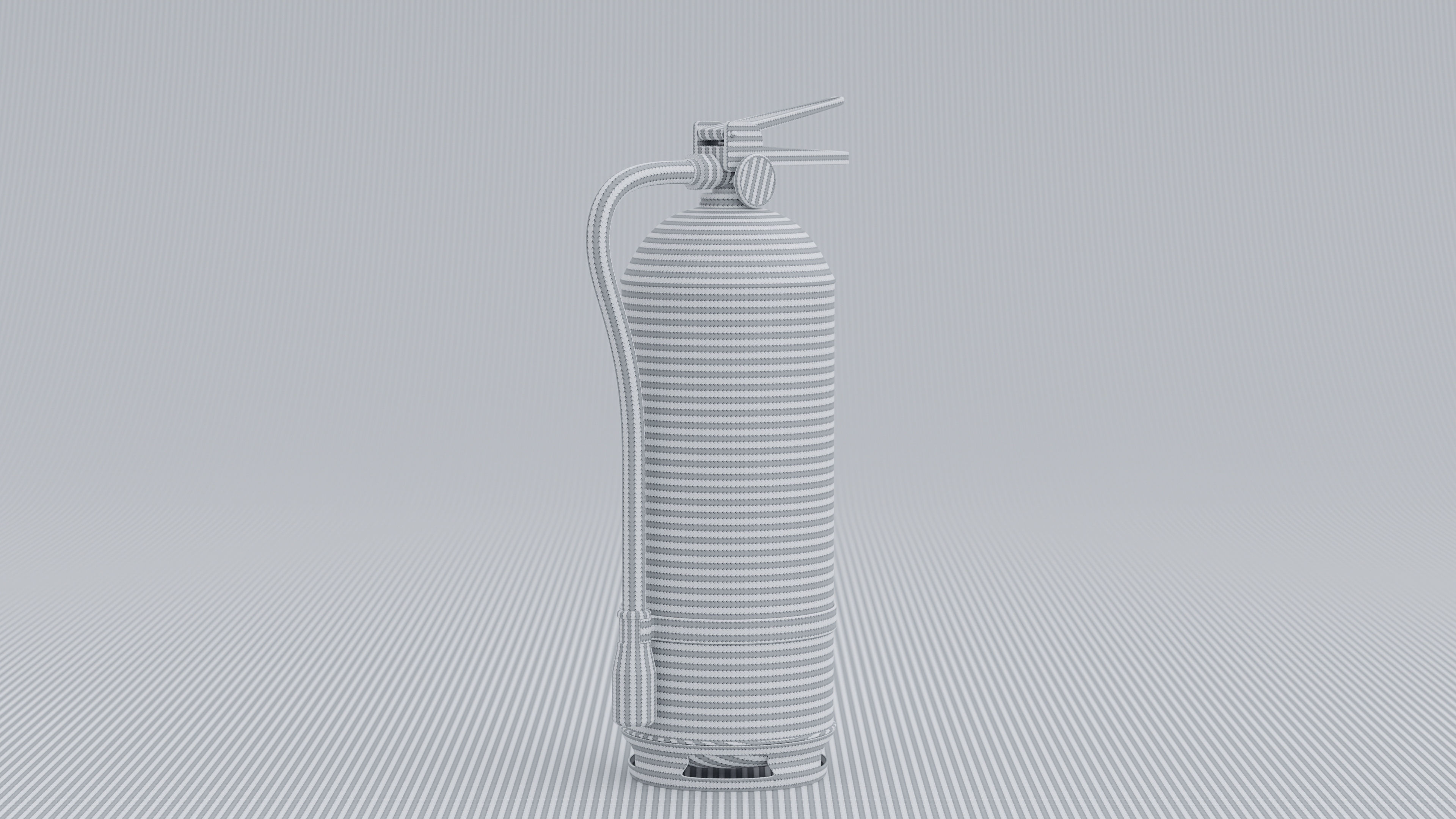 Fire extinguisher portable handheld Low-poly 3D model_9