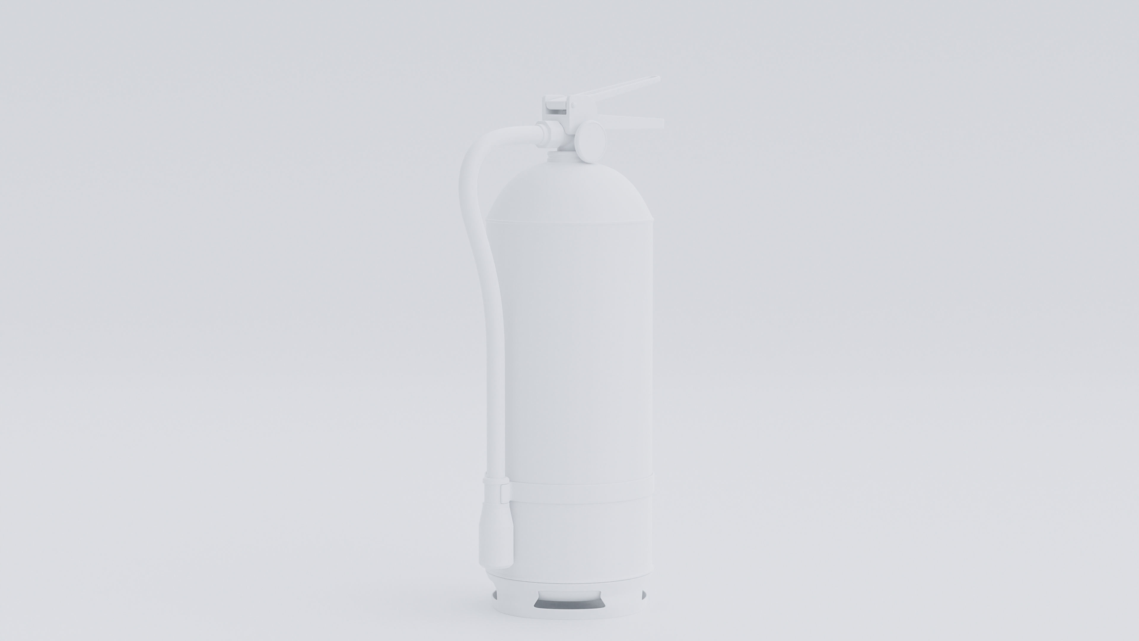 Fire extinguisher portable handheld Low-poly 3D model_10