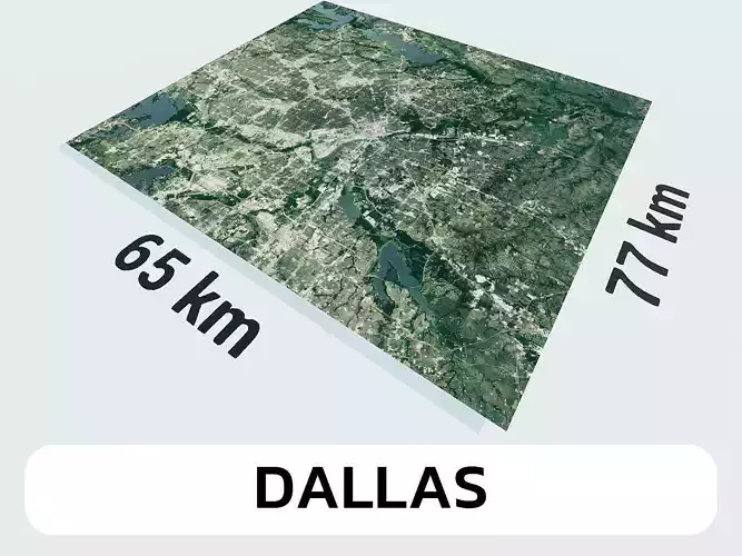 Dallas United States City Landscape 3D Model