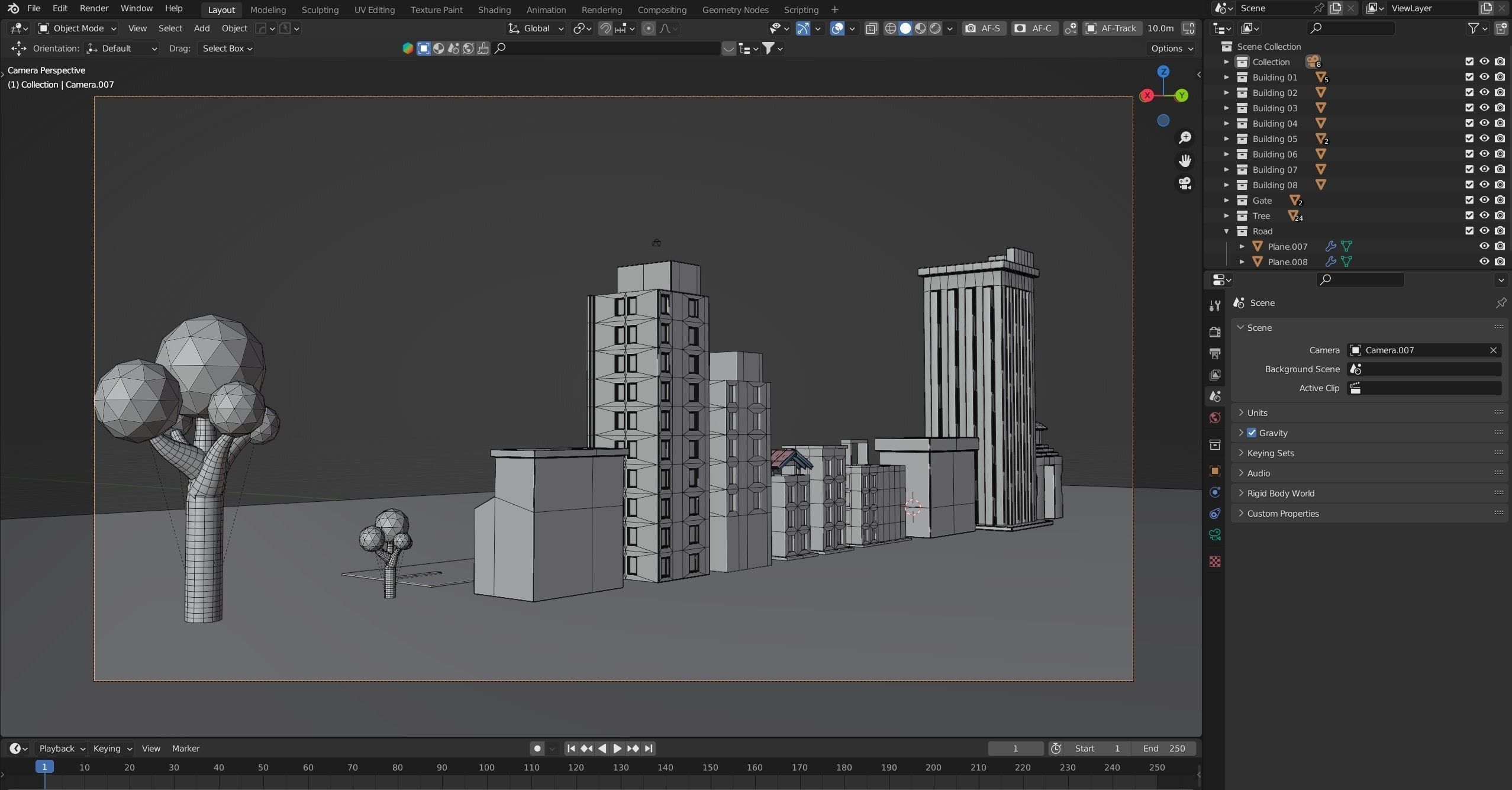 Urban - Low Poly 3d city building model Low-poly 3D model_23