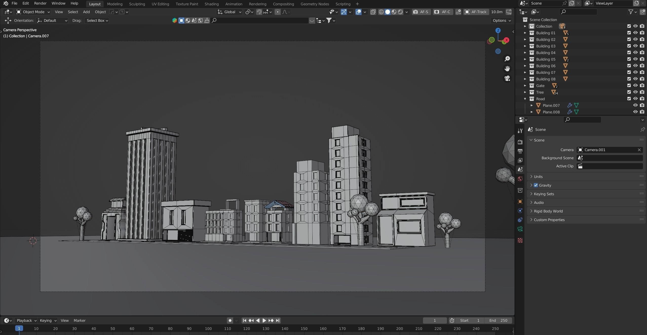Urban - Low Poly 3d city building model Low-poly 3D model_17