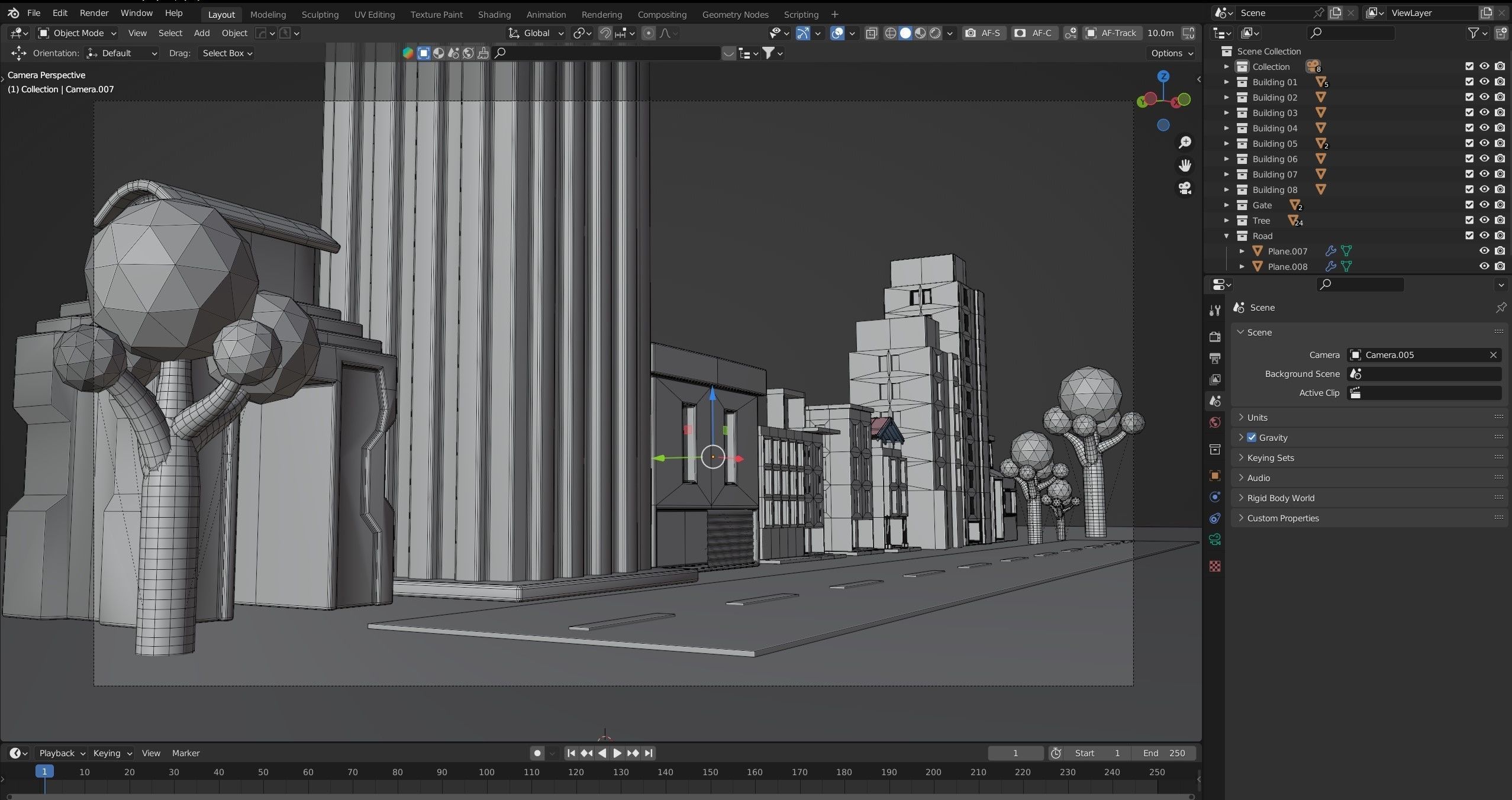 Urban - Low Poly 3d city building model Low-poly 3D model_21