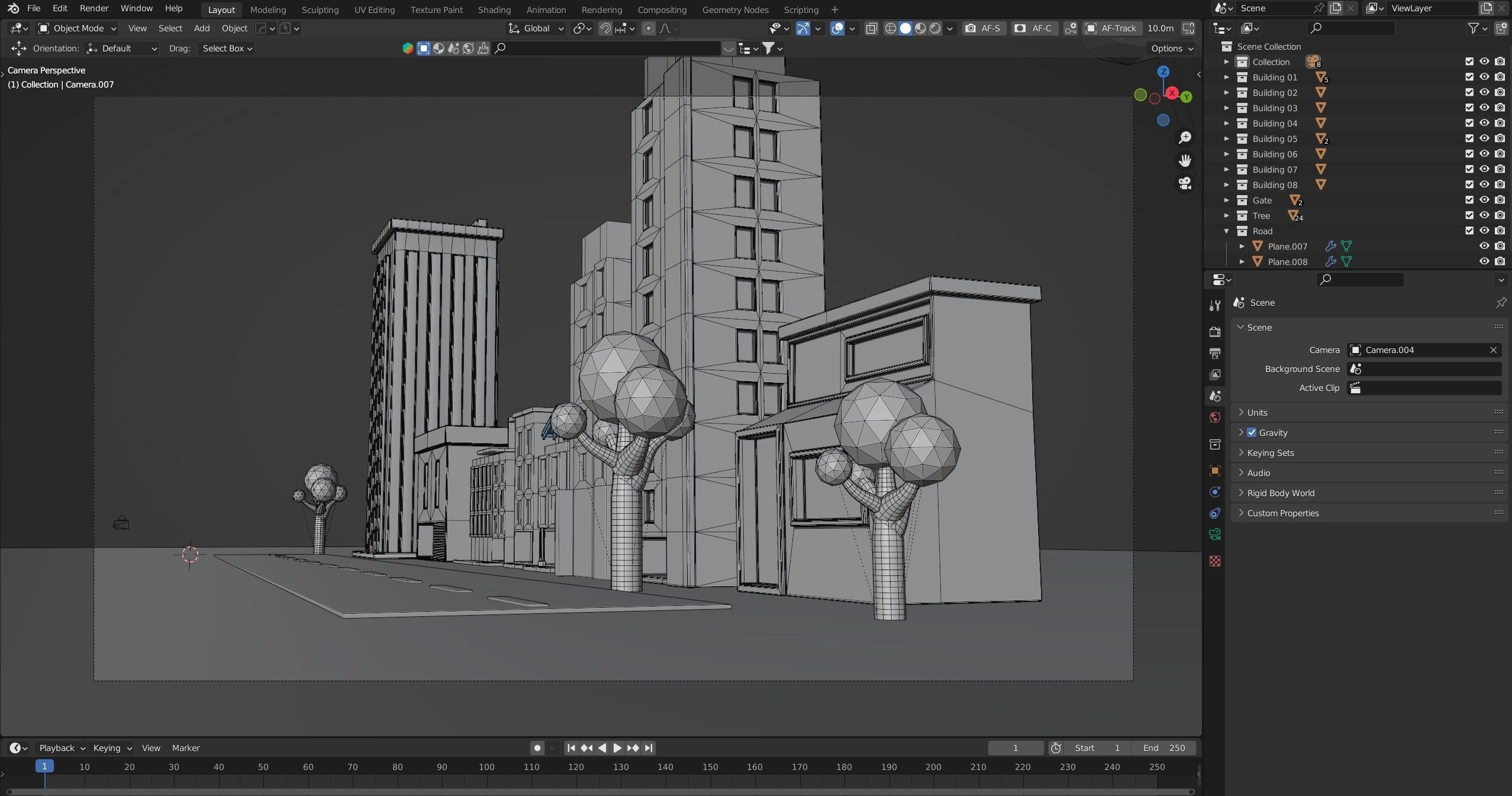 Urban - Low Poly 3d city building model Low-poly 3D model_20