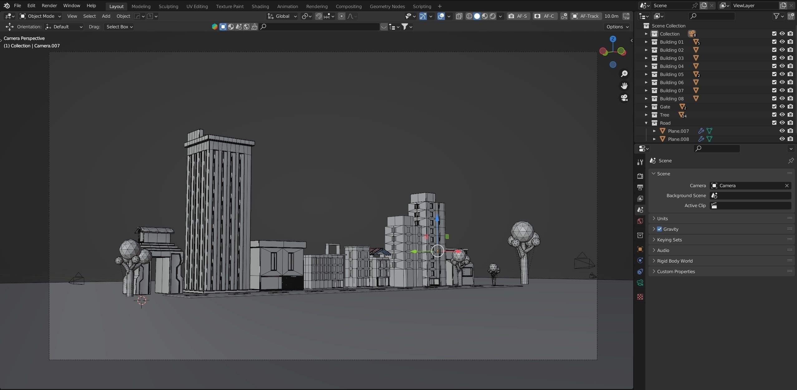 Urban - Low Poly 3d city building model Low-poly 3D model_16