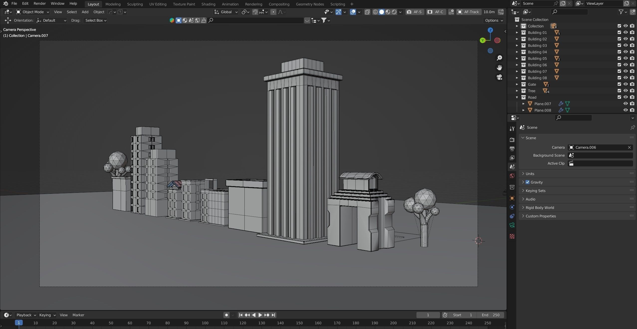 Urban - Low Poly 3d city building model Low-poly 3D model_22