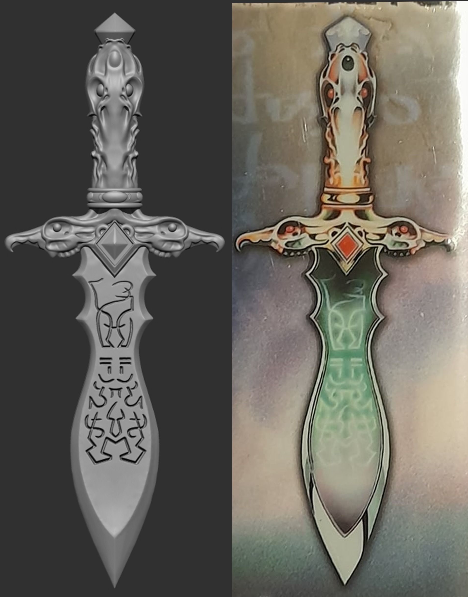 Knife of Dweia 3D print model_2