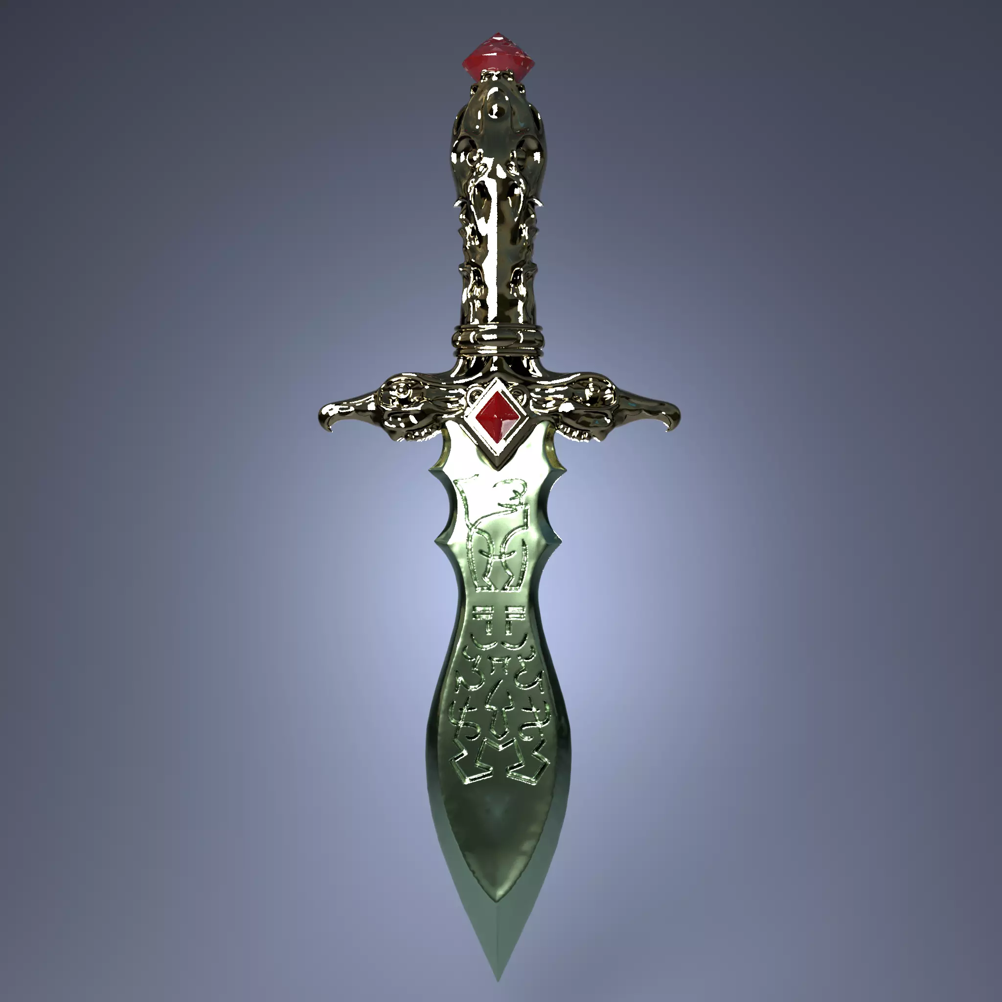 Knife of Dweia 3D print model_0
