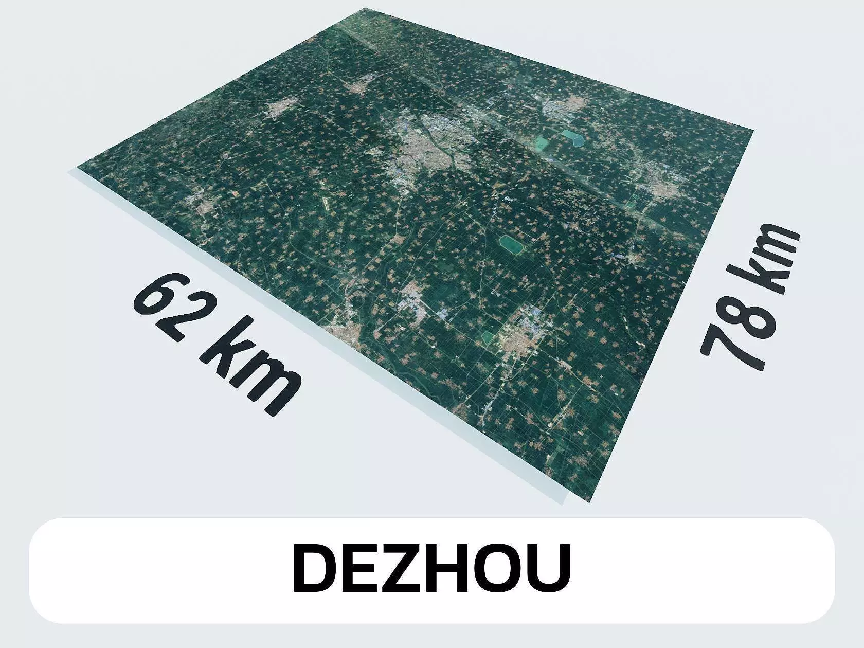 Dezhou China City Landscape 3D Model 3D model