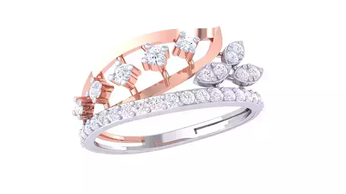 Leaf Flower Ring 3dm STL OBJ FBX Renders Details 3D print model Leaf Flower Ring 3dm STL OBJ FBX Renders Details 3D print model