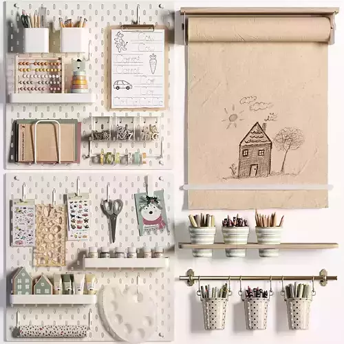 Ikea SKADIS Pegboard for Teenagers and Kids 02