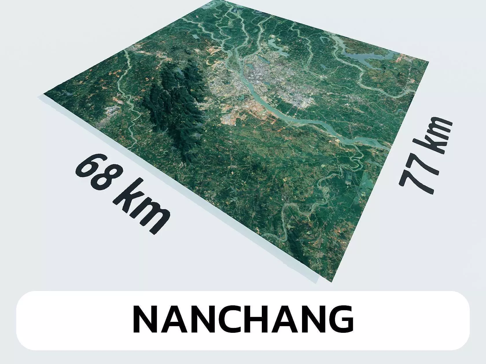 Nanchang China City Landscape 3D Model 3D model