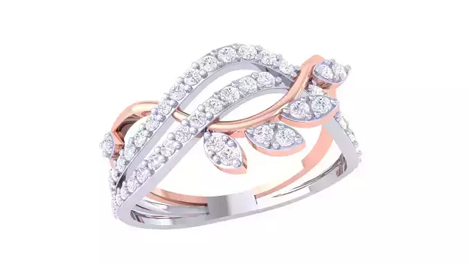 Leaf Flower Ring 3dm STL OBJ FBX Renders Details 3D print model Leaf Flower Ring 3dm STL OBJ FBX Renders Details 3D print model