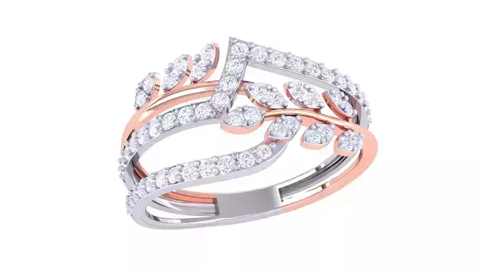 Leaf Flower Ring 3dm STL OBJ FBX Renders Details 3D print model Leaf Flower Ring 3dm STL OBJ FBX Renders Details 3D print model