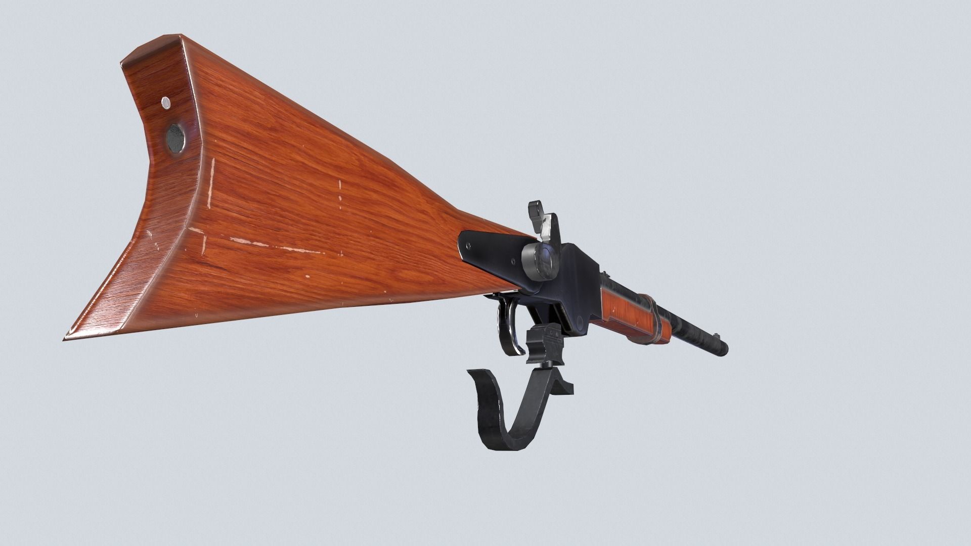 Spencer repeating rifle Low-poly 3D model_2