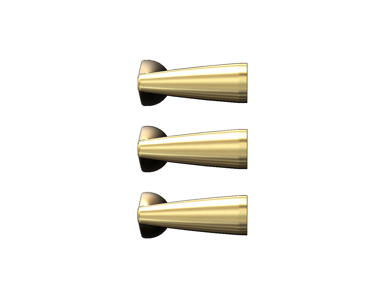 Cabinet drawer handle and pull N011 miniset 3D print model_5