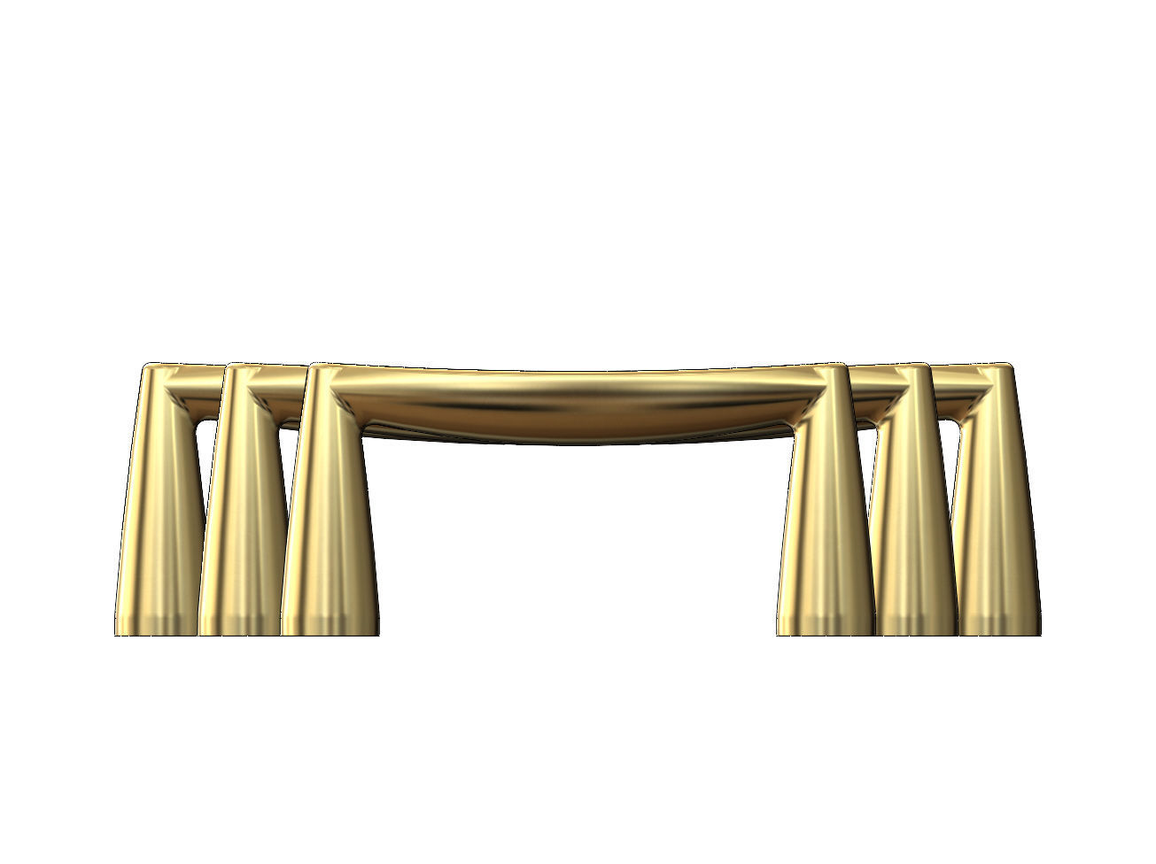 Cabinet drawer handle and pull N011 miniset 3D print model_4