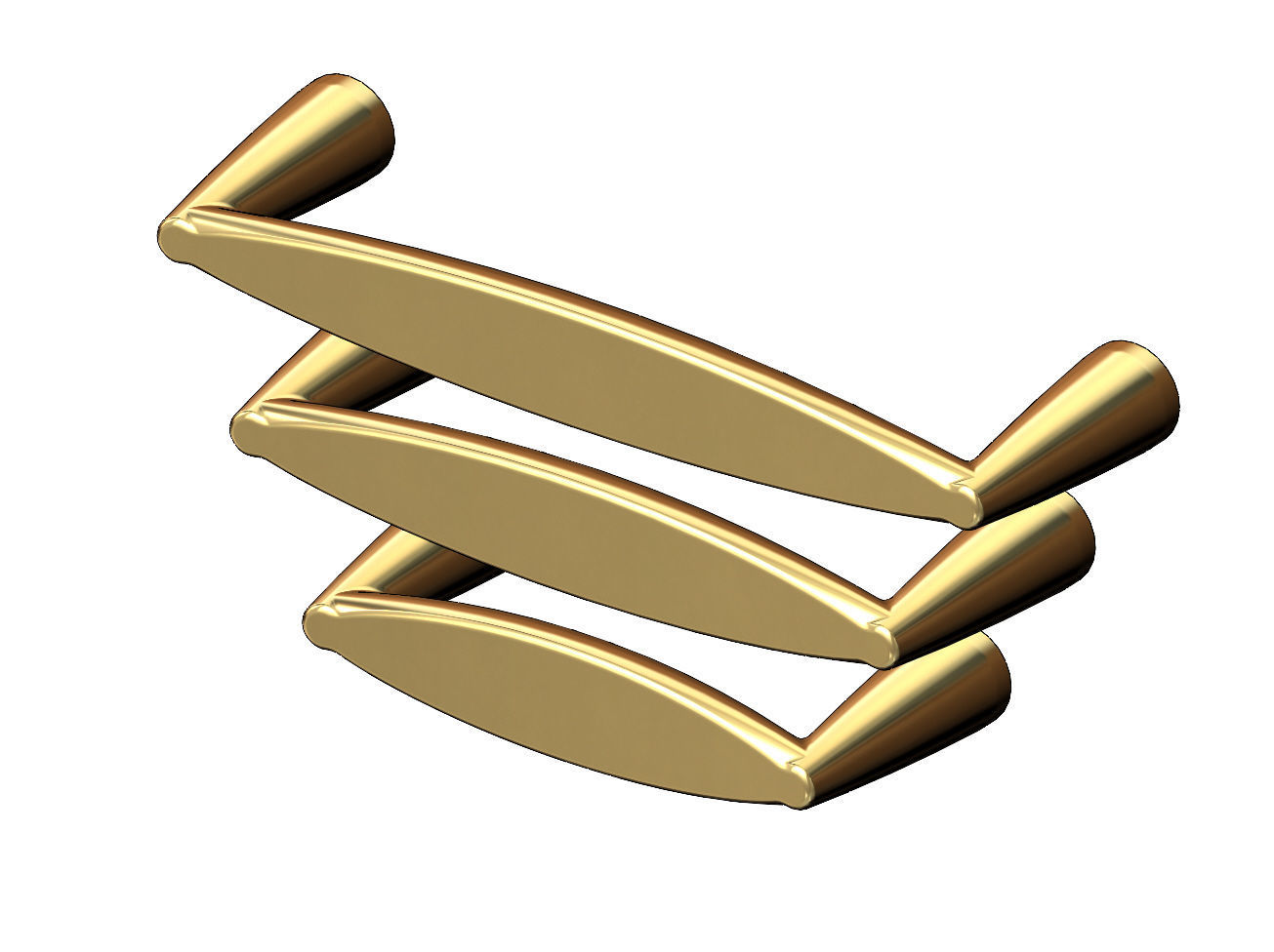 Cabinet drawer handle and pull N011 miniset 3D print model_1