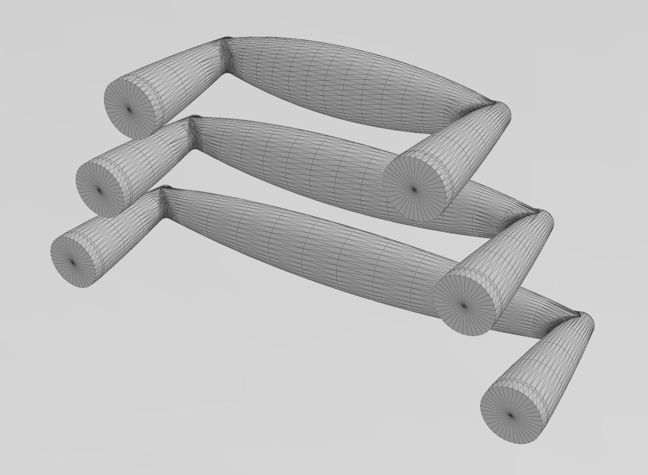 Cabinet drawer handle and pull N011 miniset 3D print model_14