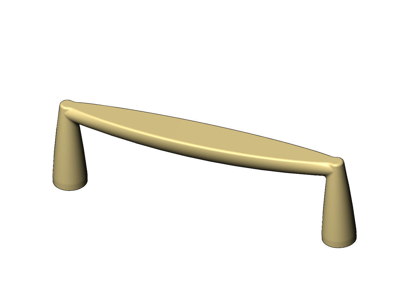 Cabinet drawer handle and pull N011 miniset 3D print model_7