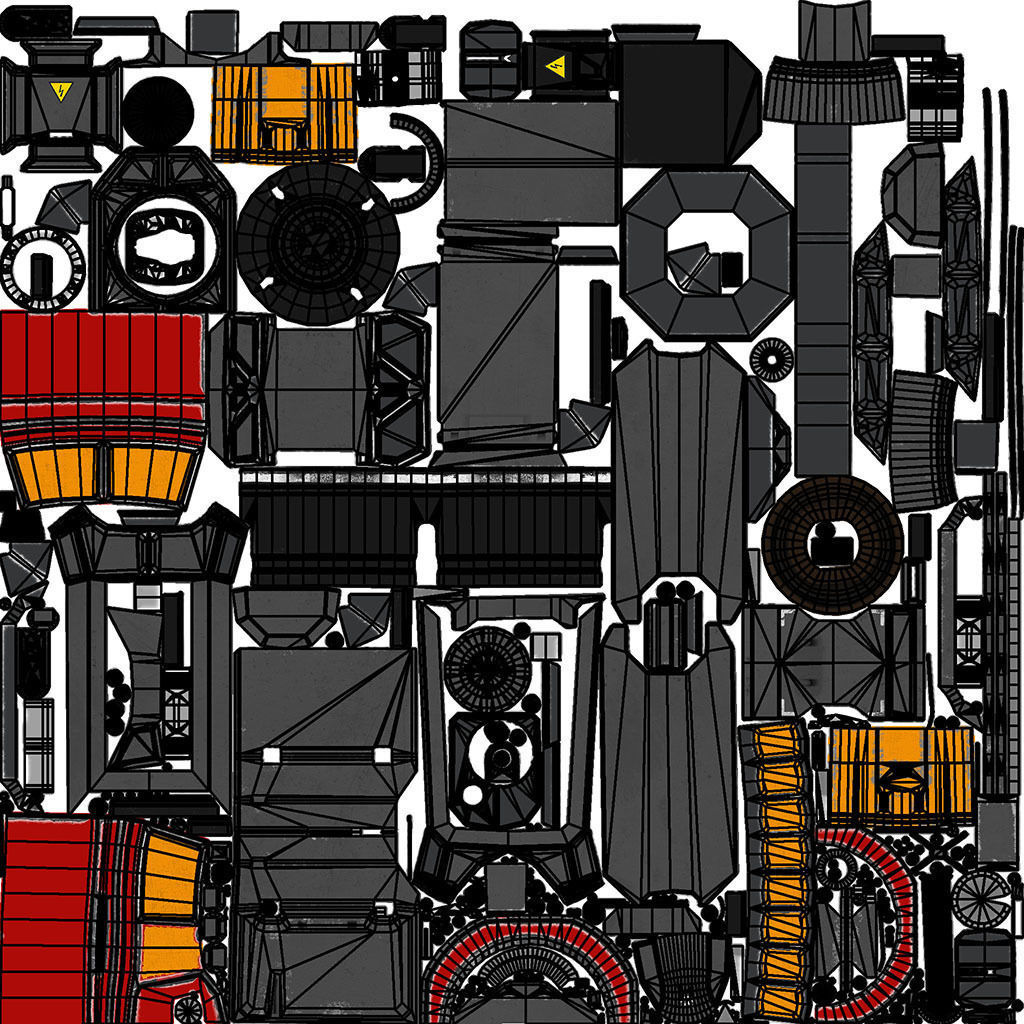 Sci-fi Corvette Greyhound 3D model_48