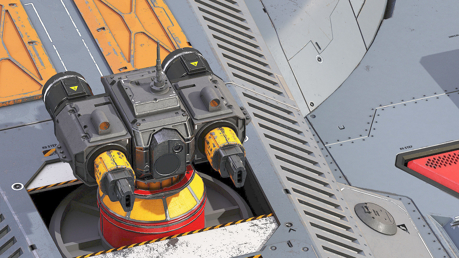 Sci-fi Corvette Greyhound 3D model_16