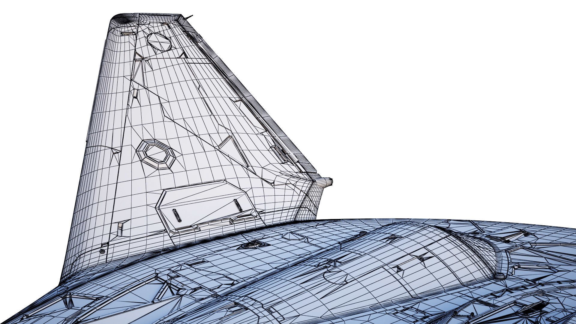 Sci-fi Corvette Greyhound 3D model_30