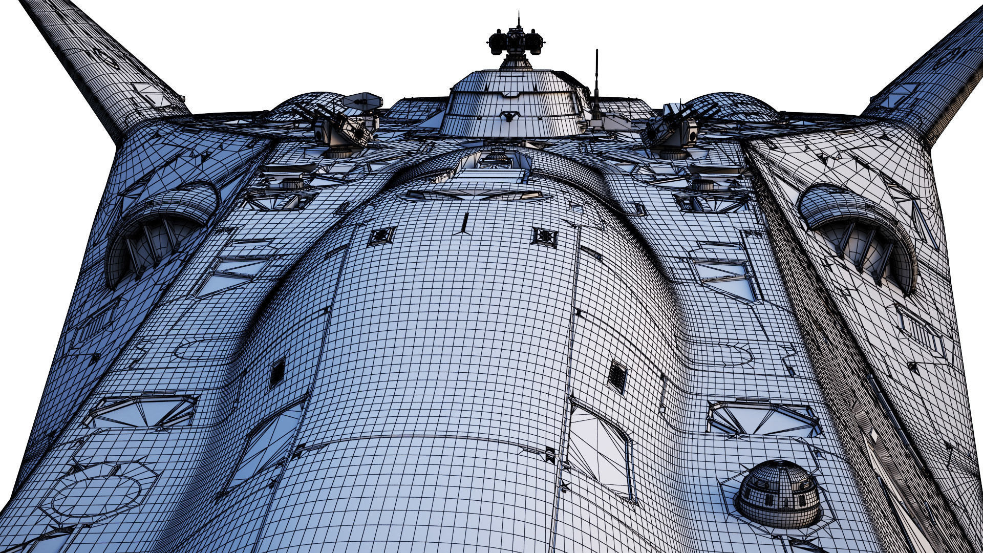 Sci-fi Corvette Greyhound 3D model_40