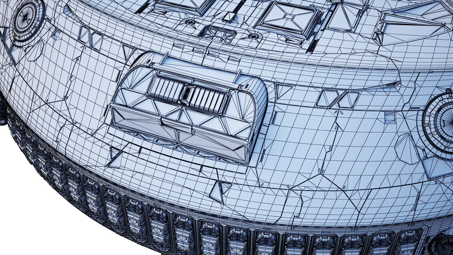 Sci-fi Corvette Greyhound 3D model_34