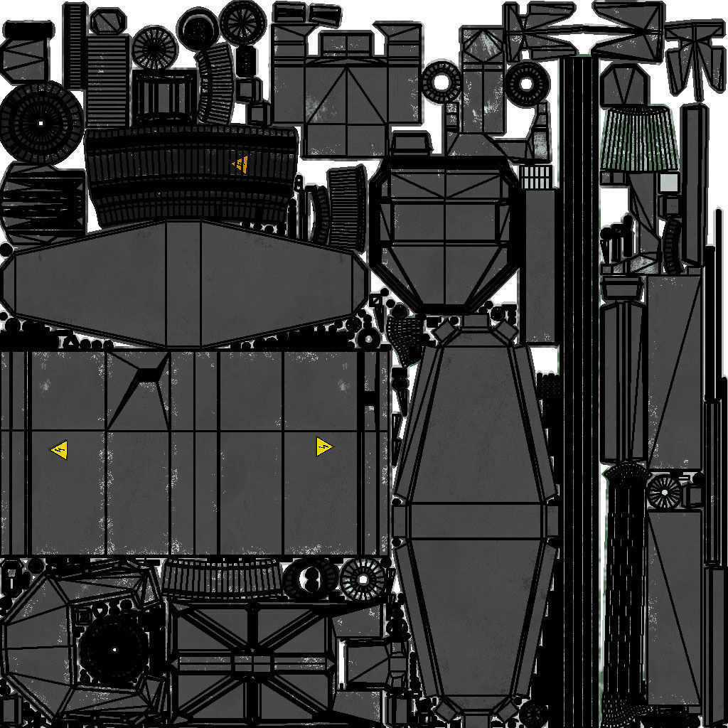 Sci-fi Corvette Greyhound 3D model_49