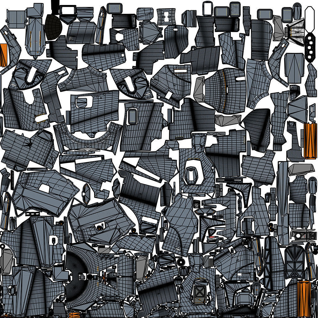 Sci-fi Corvette Greyhound 3D model_51