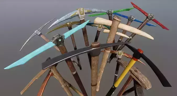 Pickaxes - Full Pack 3D Model Collection