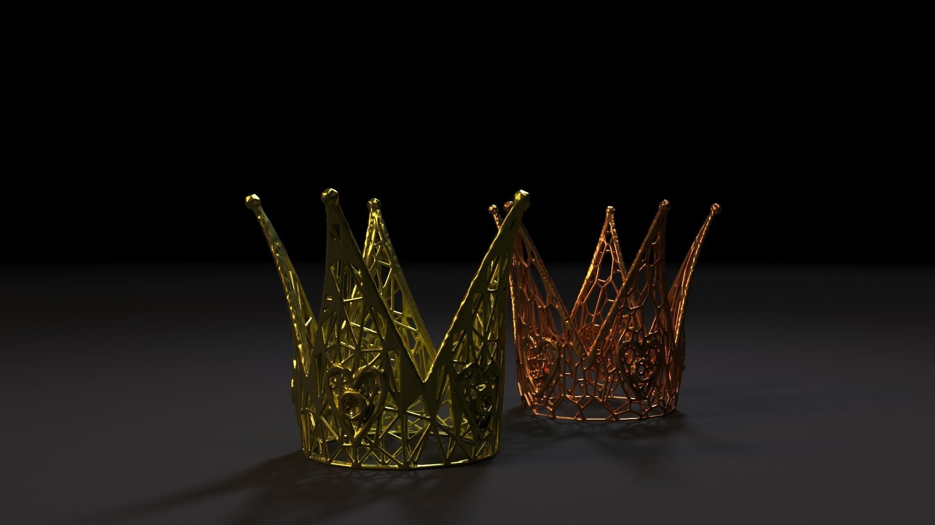 Queen of Hearts Crown 3D print model_3
