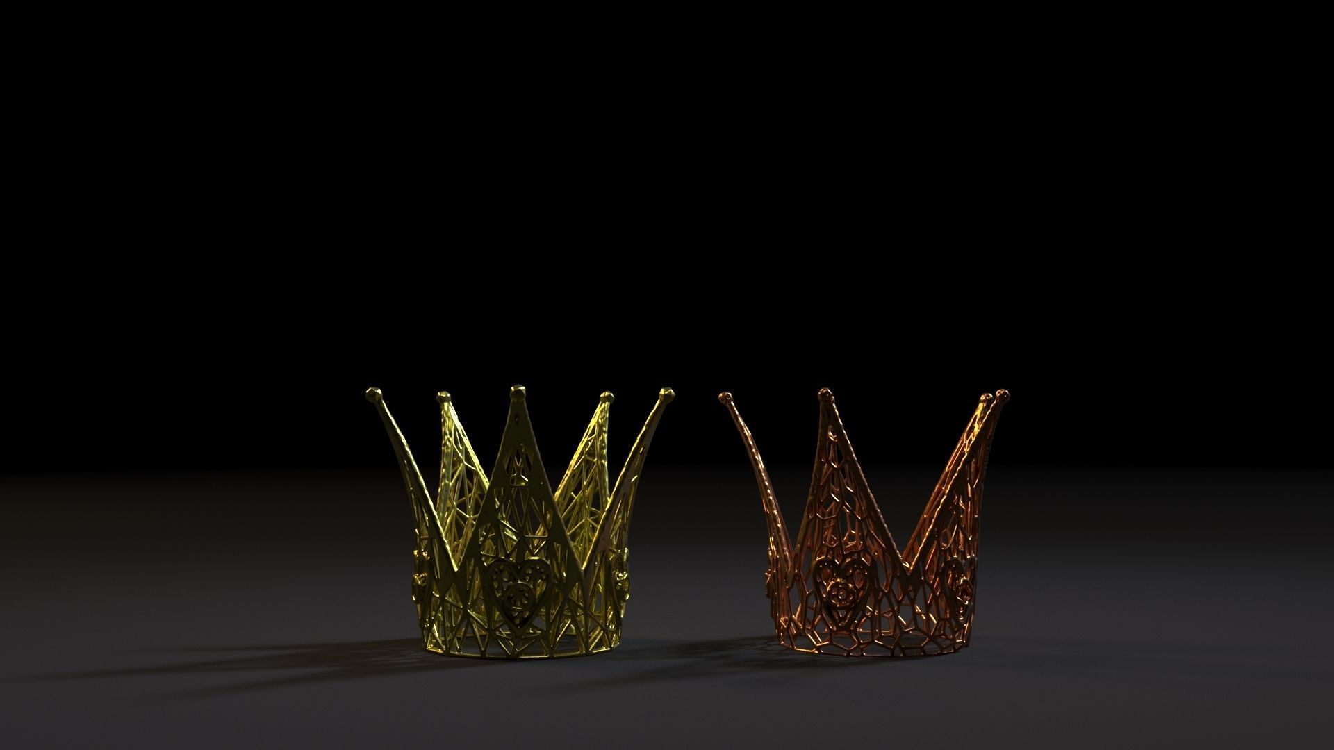 Queen of Hearts Crown 3D print model_4