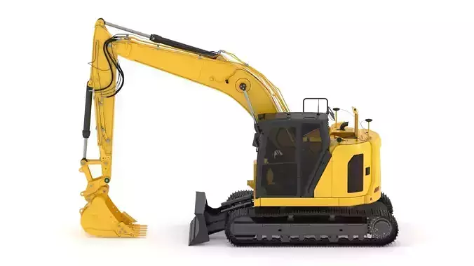 Crawler Excavator Generic 06 3D model