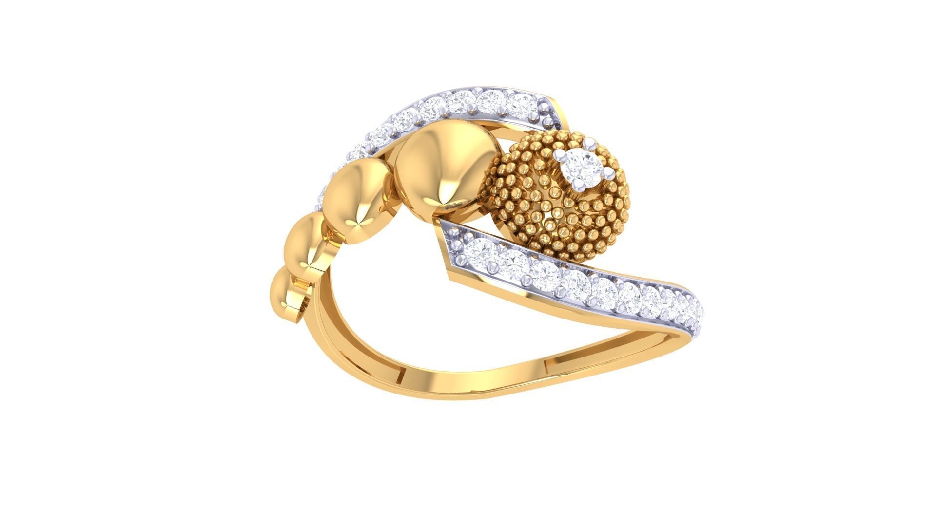 Women Ring 3dm STL OBJ FBX Renders Details 3D print model_3
