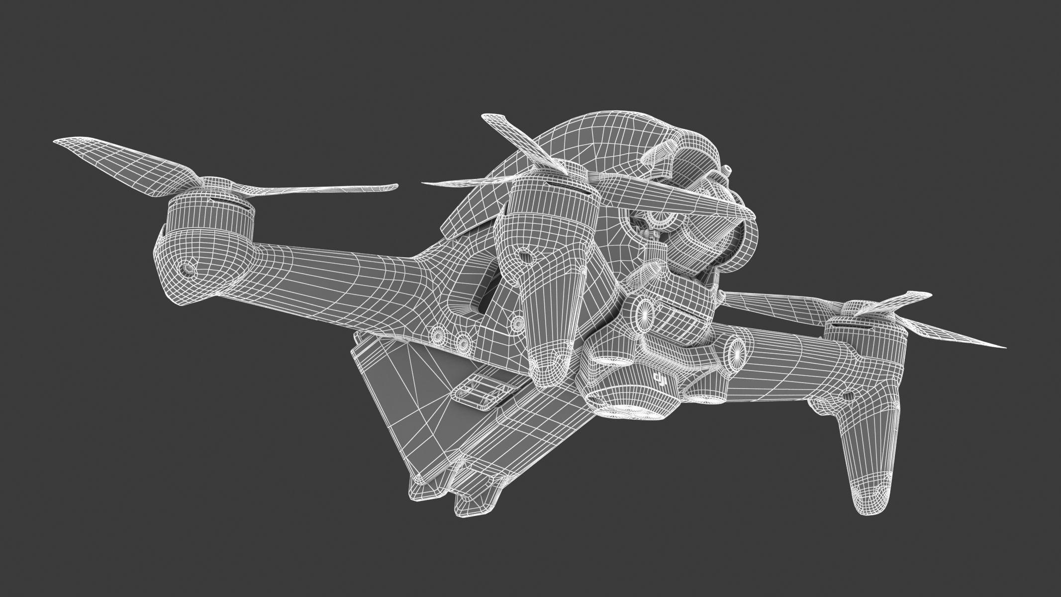 DJI FPV Drone 3D model_28