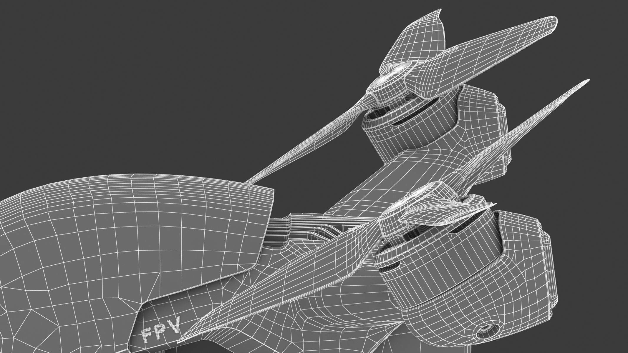 DJI FPV Drone 3D model_35