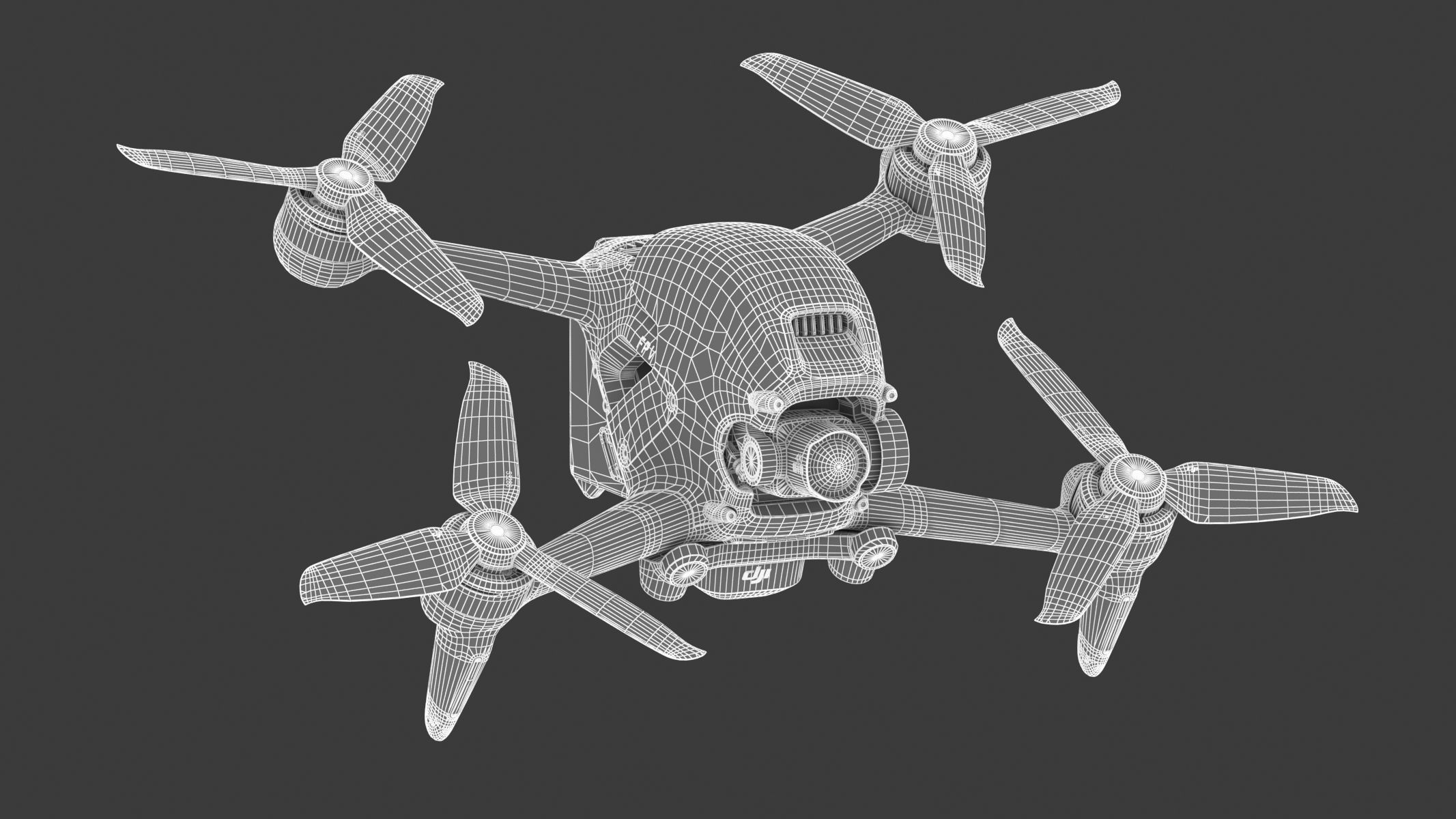 DJI FPV Drone 3D model_20