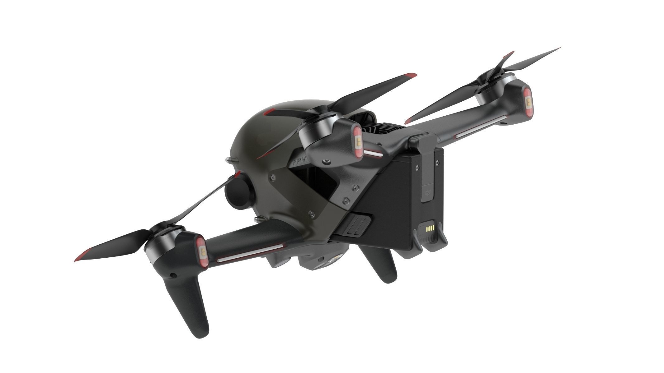 DJI FPV Drone 3D model_4