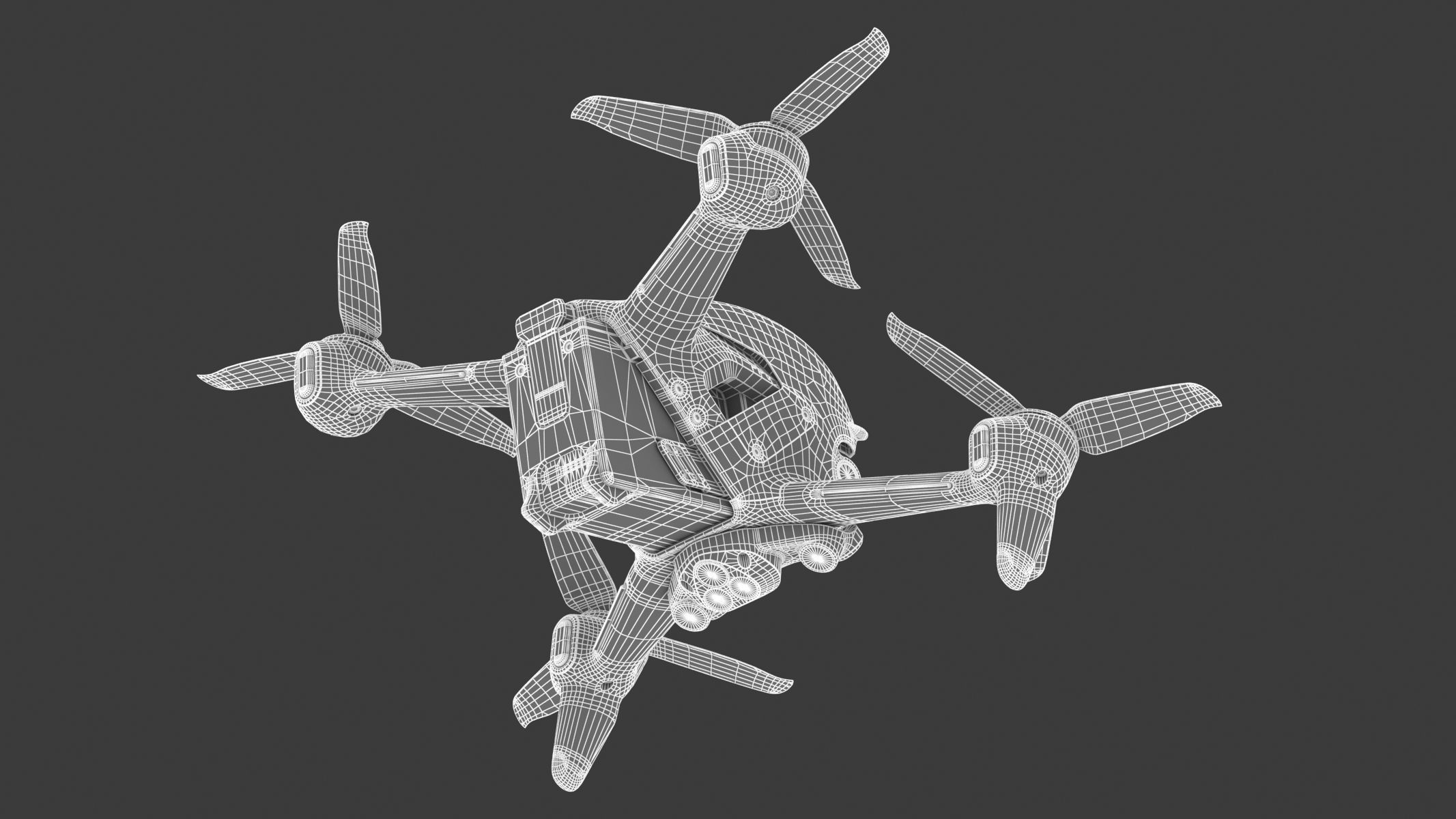 DJI FPV Drone 3D model_29