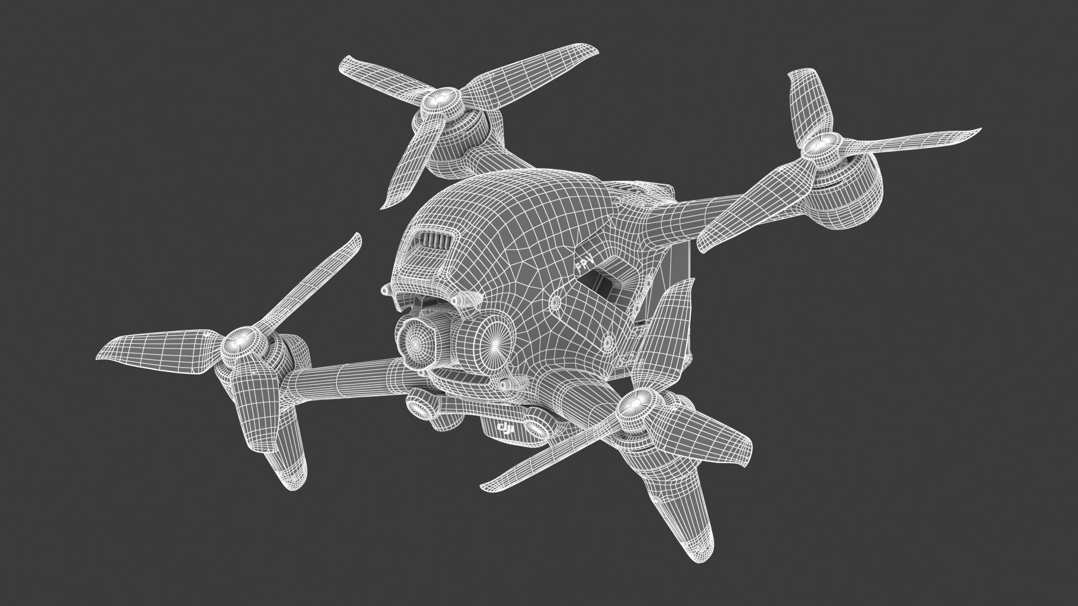 DJI FPV Drone 3D model_26