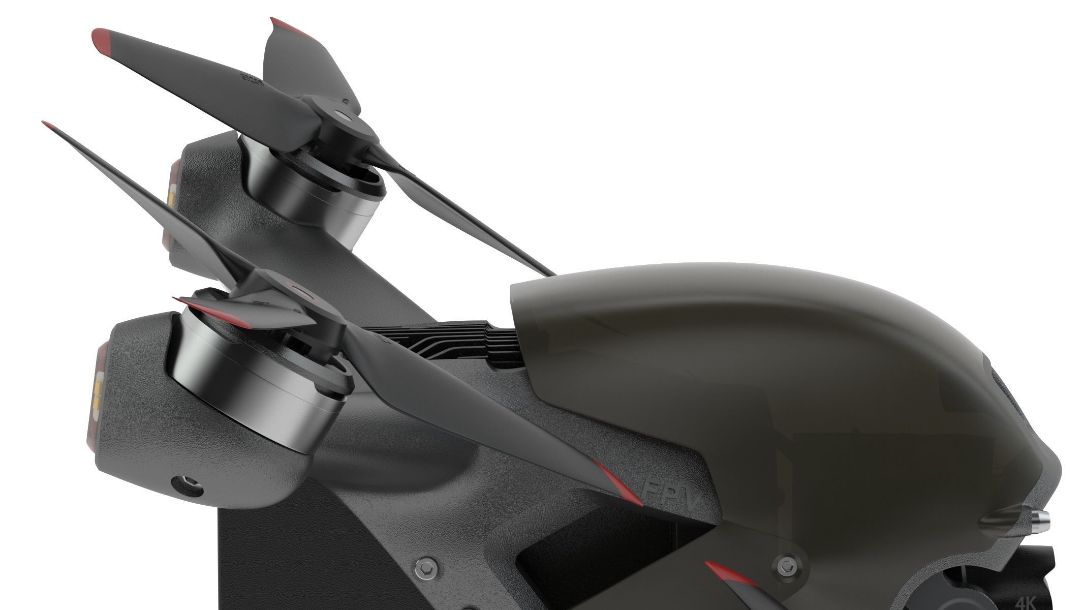 DJI FPV Drone 3D model_11
