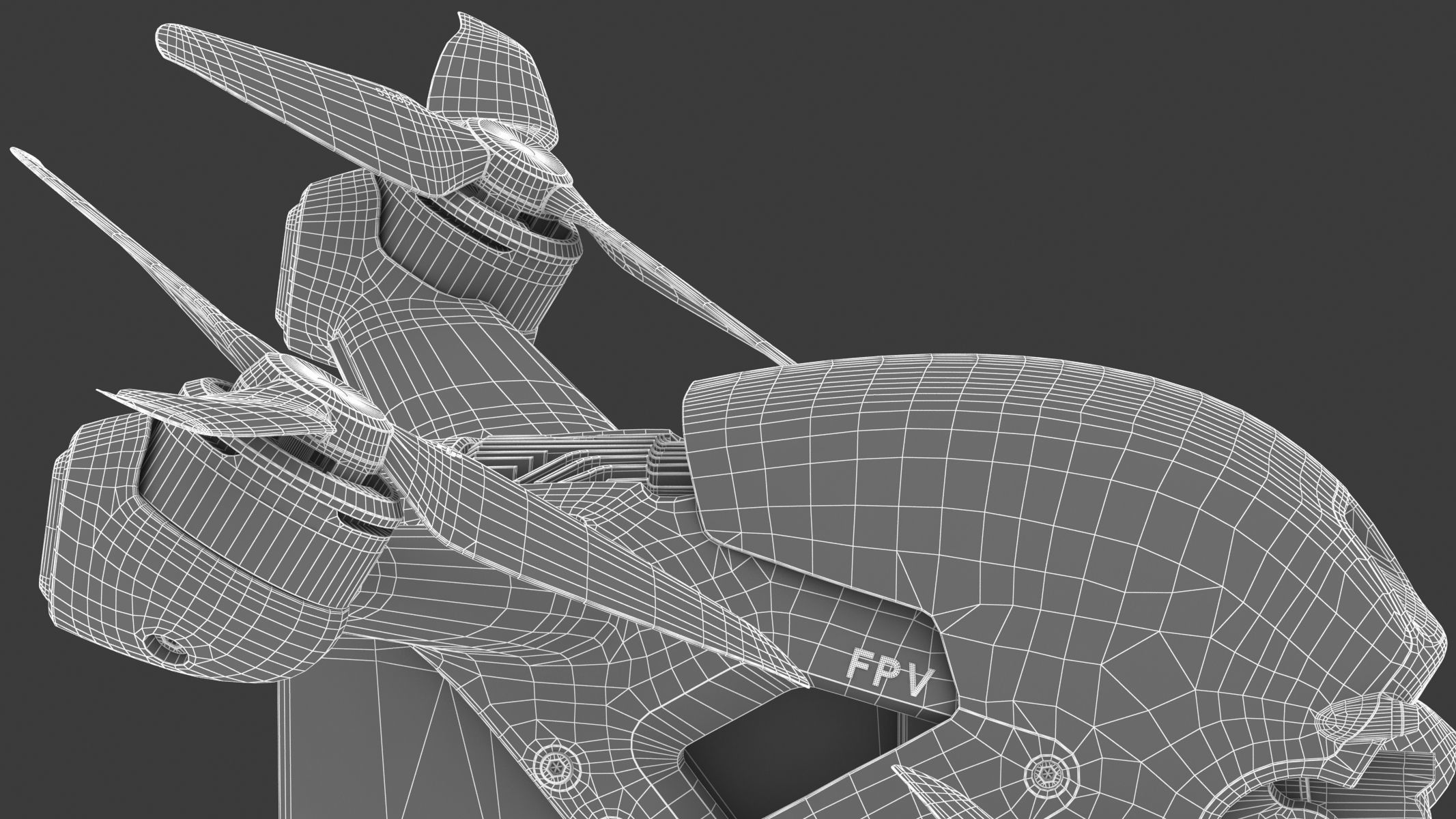 DJI FPV Drone 3D model_31