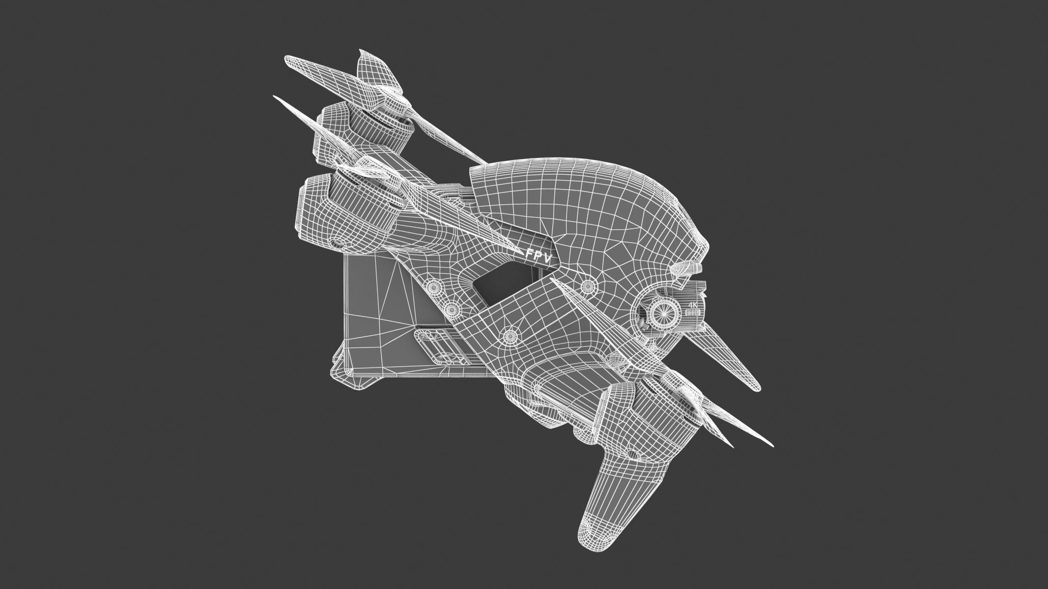 DJI FPV Drone 3D model_21