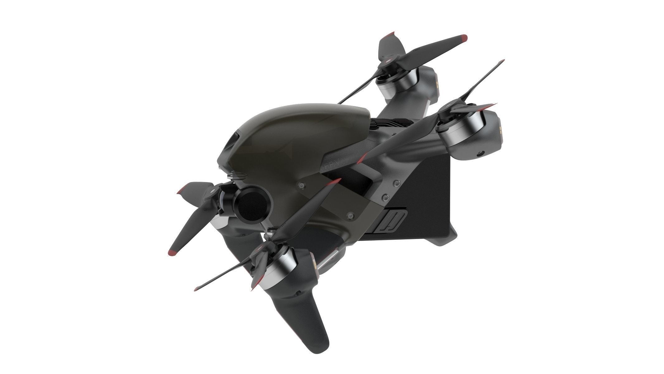 DJI FPV Drone 3D model_5