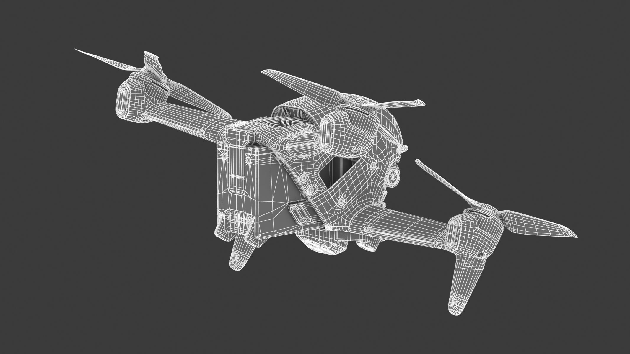 DJI FPV Drone 3D model_22