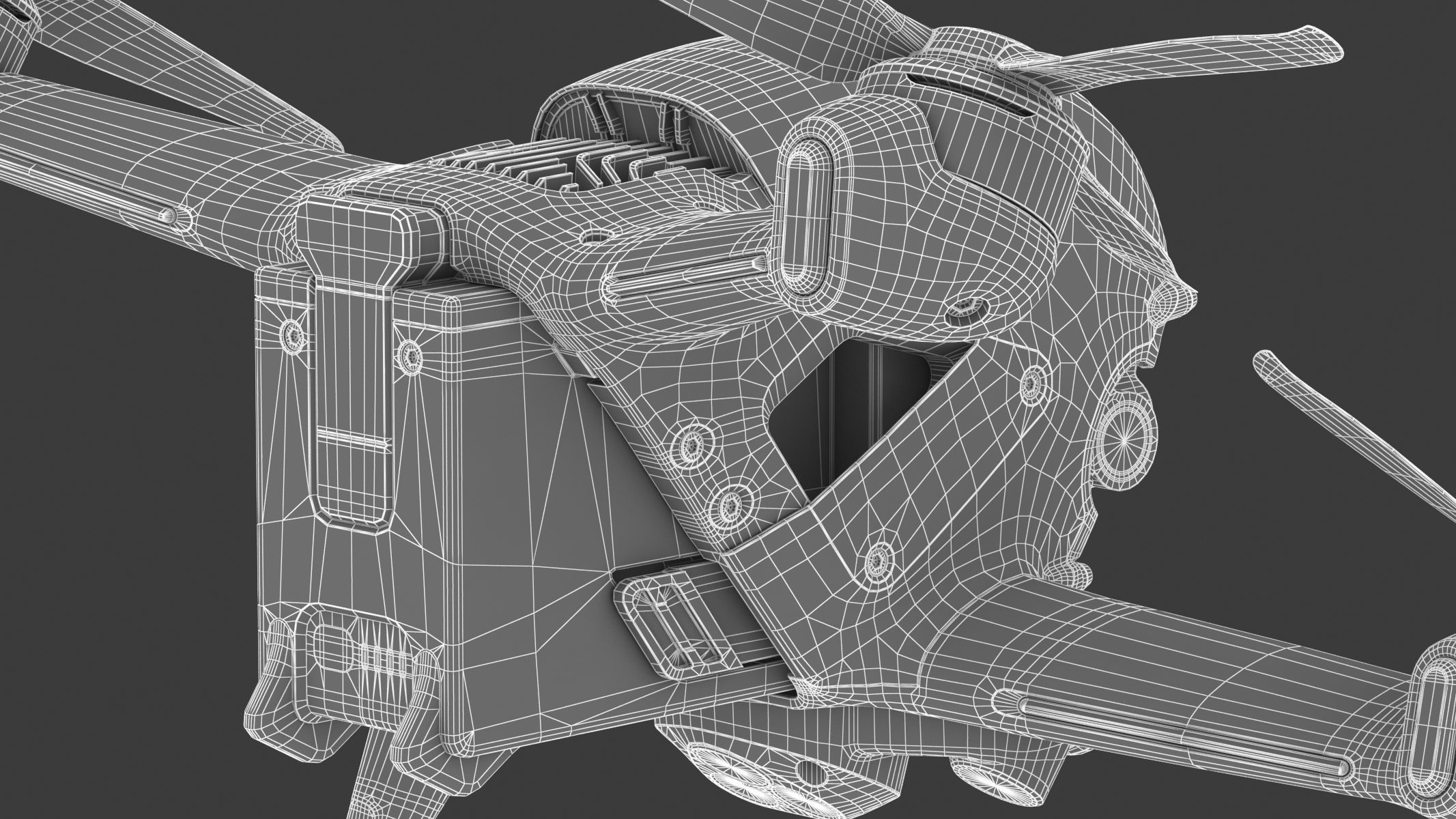 DJI FPV Drone 3D model_32