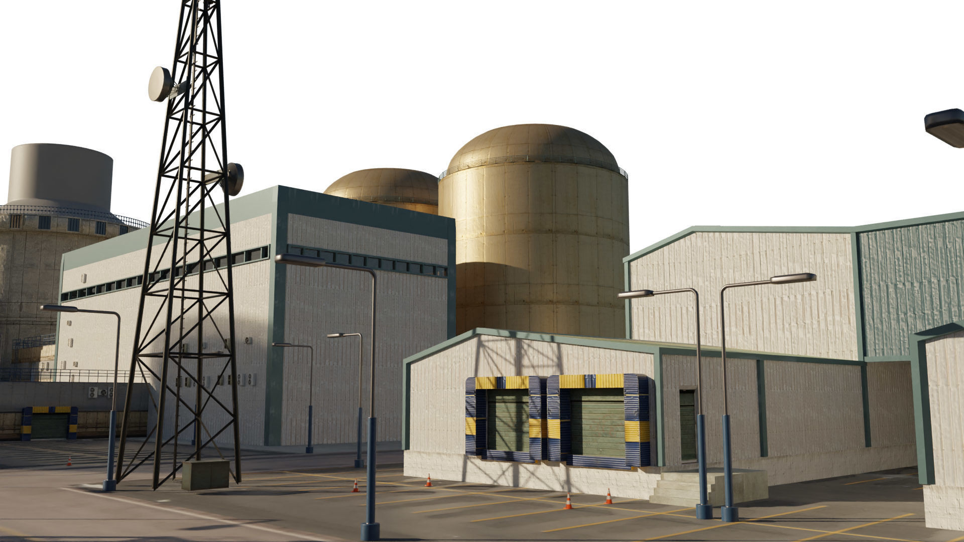 Nuclear Power Plant  3D model 3D model_26